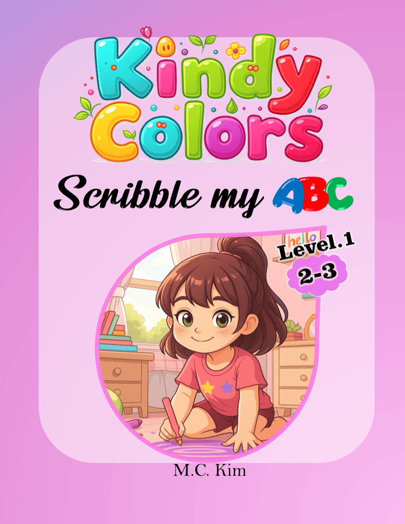 KindyColors Scribble my ABC Phonics Book Level 1 for Toddlers Ages 2-3
